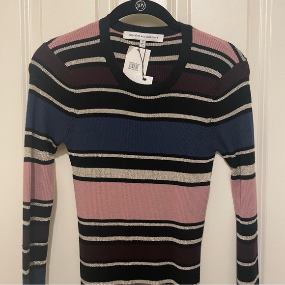 NWT Cupcakes & Cashmere Barrow Striped Sweater Dress size S - Picture 3 of 8